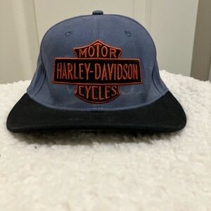 Harley-Davidson Blue and Black Logo Hat